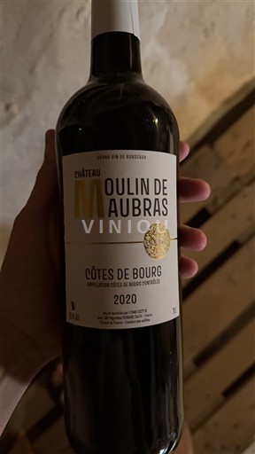 Bordeaux Côtes-de-bourg Château Moulin de Maubras 2020