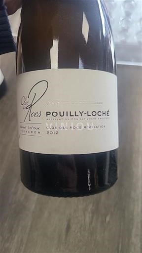 Burgundy Pouilly-Loché Clos des rocs Révélation 2012