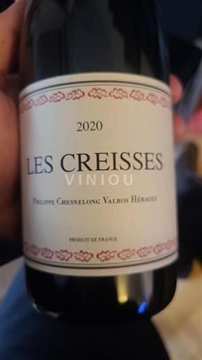 Languedoc och Roussillon Pays d'Oc Chesnelong Les creisses 2020