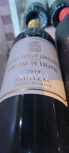 Bordeaux Pauillac Grand Cru Classé Pichon Longueville Comtesse de Lalande 2019