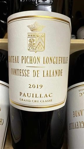 Bordeaux Pauillac Grand Cru Classé Pichon Longueville Comtesse de Lalande 2019