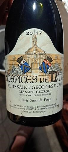 Bourgondië Nuits-saint-georges Premier Cru Hospices de Nuits Sires de Vergy 2017