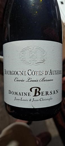 Dolina Loare Côtes d'Auvergne Domaine Bersan Louis Bersan 2015