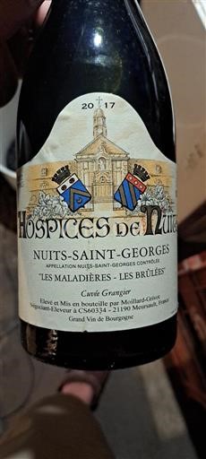 Bourgondië Nuits-saint-georges Hospices de Nuits Les Maladières - Les Brûlées 2017