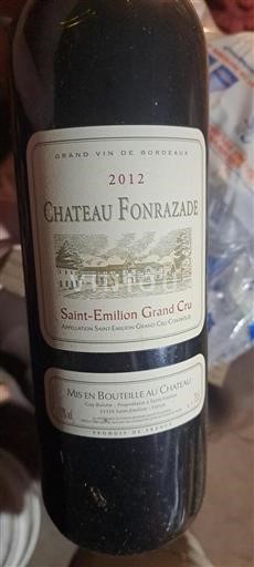 Bordeaux Saint-Émilion Grand Cru Château Fonrazade 2012