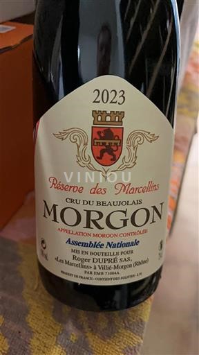 Beaujolais Morgon Roger DUPRÉ SAS Réserve des Marcellins 2023