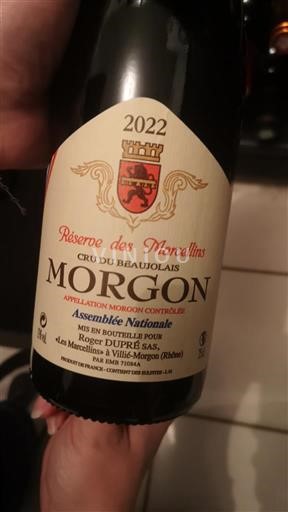 Beaujolais Morgon Roger DUPRÉ SAS Réserve des Marcellins 2022