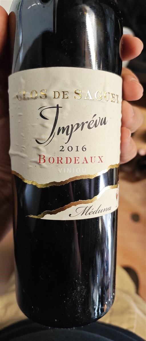 Bordoja Bordo Clos de Saguet Imprévu 2016