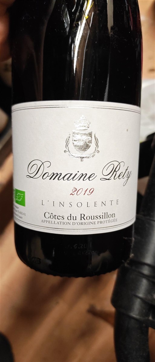Roussillon Côtes-du-Roussillon Domaine Rety L'Insolente 2019