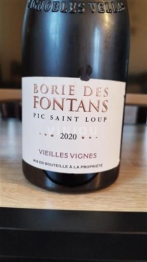 Langvedok Pic-saint-loup Borie des Fontans Vieilles Vignes 2020