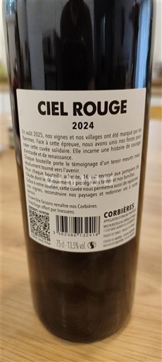 Languedoc Corbières Ciel Rouge 2024