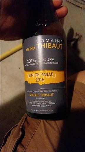 Jura Côtes du Jura Domaine Michel Thibaut Vin de Paille 2016