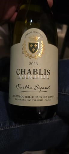 Bourgondië Chablis Marthe Signaud 2023