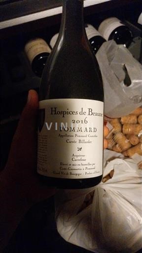 Borgoña Pommard Hospices de Beaune Billardet 2016
