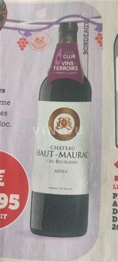 Bordeaux Médoc Cru Bourgeois Château Haut-Maurac Non Millésimé