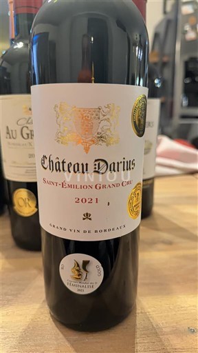 Bordeaux Saint-Émilion Grand Cru Grand Cru Château Darius 2021
