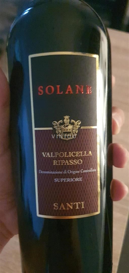 Vénétie Valpolicella Ripasso Santi Solane 2021
