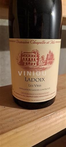 Burgundy Ladoix Domaine Chapelle & Fils Les vris 2020