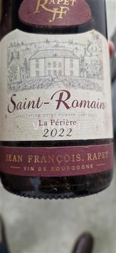 Borgonha Saint-Romain Jean François Rapet La Périère 2022