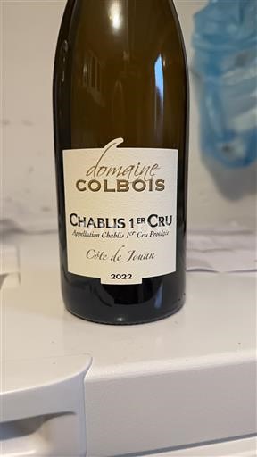 Burgundi Chablis Premier Cru Domaine Colbois Côte de Jouan 2022