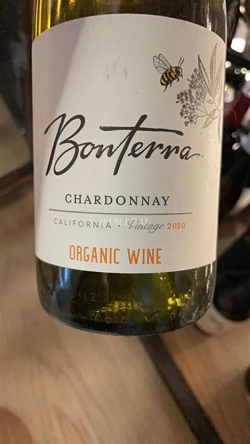 Kalifornialaiset AVA:t Määrittelemätön Bonterra Chardonnay 2020