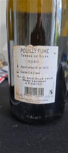 Údolí Loiry Pouilly-fumé Marc Laurent Terres de Silex 2020