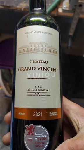 Burdeos Blaye-Côtes de Burdeos Château Grand Vincent 2021