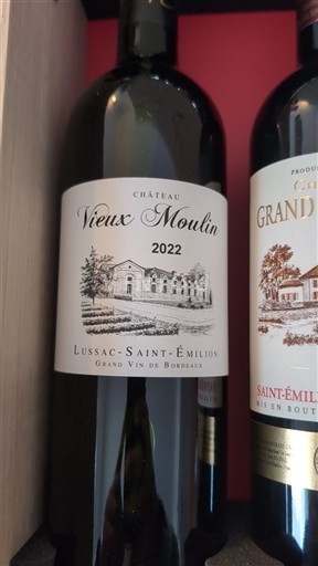 Bordeaux Lussac-saint-émilion Château Vieux Moulin 2022