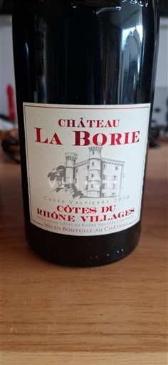 Rhônen laakso Côtes-du-rhône-villages Château La Borie 2020