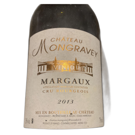 Burdeos Margaux Château Mongravey 2013