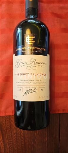 Rapel-Tal Colchagua-Tal Luis Felipe Edwards Gran Reserva 2010