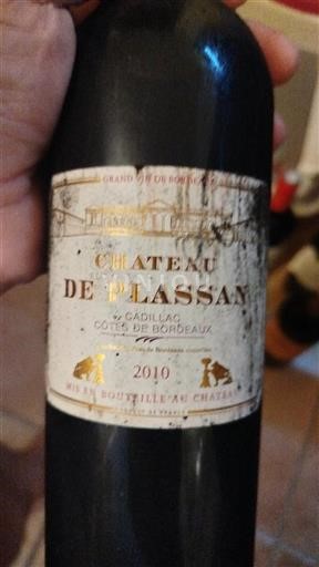 Bordeaux Cadillac-côtes-de-bordeaux Château Plassan 2010