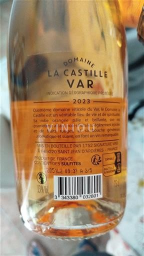 Provence, hạ lưu Rhône, Corse Var Domaine La Castille 2023
