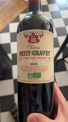 Bordeaux Saint-Émilion Grand Cru Grand Cru Château Petit Gravet 2020