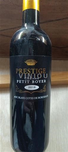 Burdeos Blaye-Côtes de Burdeos Château Petit Boyer Prestige 2018