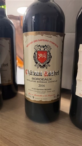 Bordeaux Château Rochet Réserve des Sapeurs Pompiers 2016
