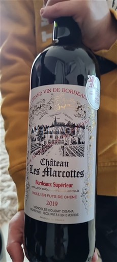 Bordoja Bordeaux Supérieur Château Les Marcottes 2019