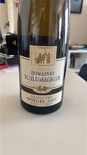 Alsace Ospecificerad Grand Cru Domaine S Schlumberger Spiegel 2005