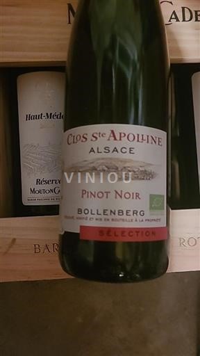 Alsace Pinot gris A.O.C. Domaine Bollenberg Sainte Appoline 2018