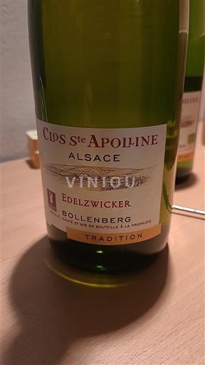 Alsace Edelzwicker Clos Ste Apolline Edelzwicker Tradition Không niên vụ