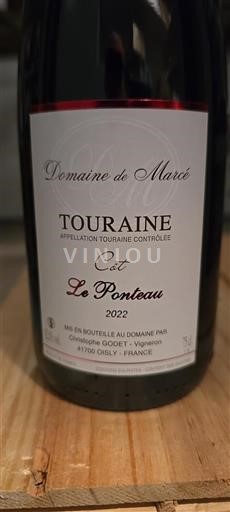 Dolina Loare Touraine Domaine Marcé Le Ponteau 2022