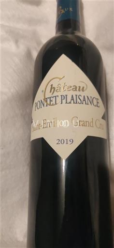 Bordéus Saint-Émilion Grand Cru Grand Cru Château Pontet Plaisance 2019