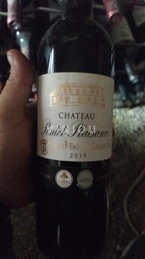 Бордо Сент-Емільйон Гран Крю Grand Cru Château Pontet Plaisance 2019
