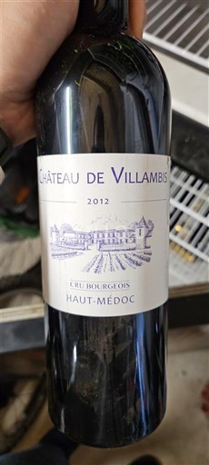 Bordeaux Haut-Médoc Château Villambis 2012