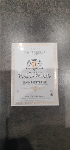 Burdeos Saint-Estèphe Château Moulin Delille 2023