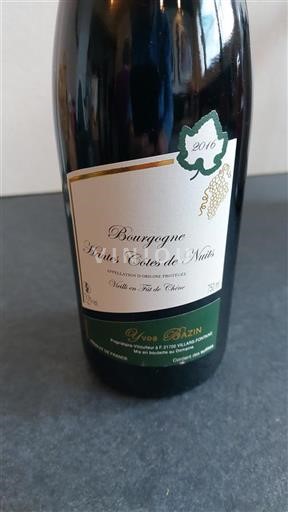 Burgundsko Hautes Côtes de Nuits Grand Cru Yves Bazin 2016