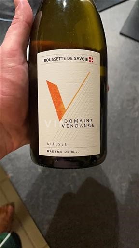 Savoie and Bugey Roussette de Savoie Domaine Vendange Madame de M... 2022