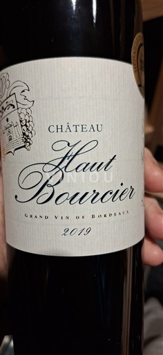 Bordeaux Blaye-Côtes-de-Bordeaux Haut-Bourcier 2019