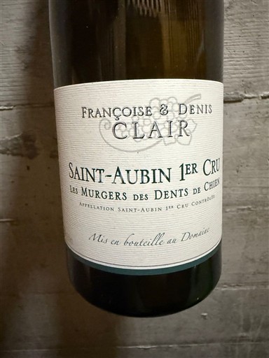 Borgogna Saint-Aubin Premier Cru Françoise & Denis Clair Les Murgers des Dents de Chien 2020