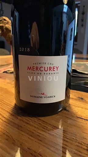 Burgundi Mercurey Premier Cru Domaine Voarick Clos du Paradis 2018